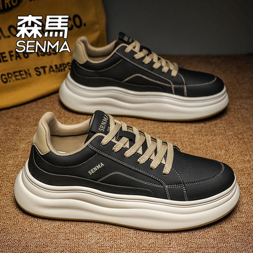SENMA/森马厚底板鞋爆款休闲鞋男