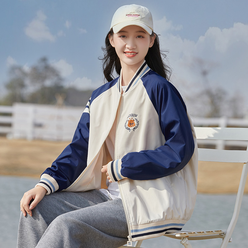学院风初中生棒球服薄款夹克