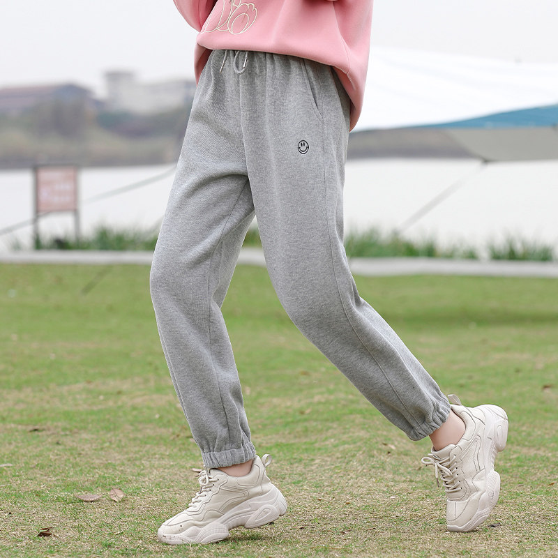 初中生运动裤少女秋冬款潮流新品四季款高中生休闲长裤子束脚卫裤