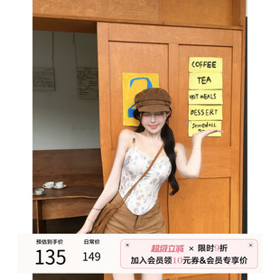 小眾ol性感套裝 天鵝er 碎花短款 E25B1979 復古愛丁堡 E25Q2025