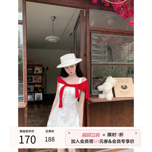 连衣裙E25Q1901 天鹅er 心动前奏 气质夏季 甜美短袖