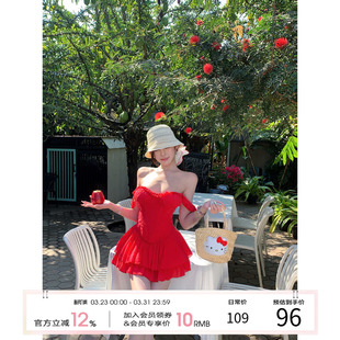 鱼骨胸衣抹胸上衣蛋糕裙两件套 女2026早春新款 项天鹅er 辣妹套装