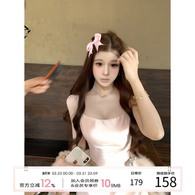 天鹅er 【天鹅吻】显瘦气质小众设计感连衣裙E25Q10469