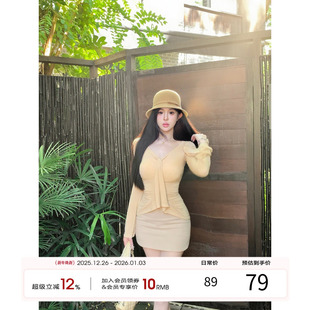 E25B2877 天鹅er 套装 气质性感针织修身 E24Q2278 心动原则