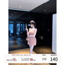 新款 丝绒连衣裙女2025冬季 性感吊带裙礼服裙裙子 法式 项天鹅er