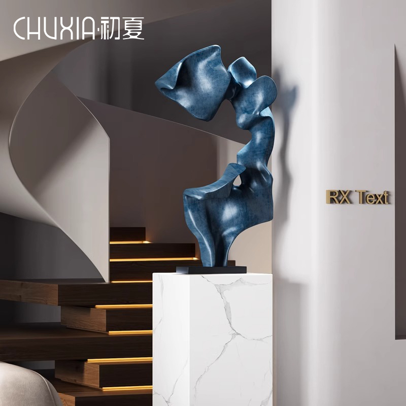 抽象艺术品落地摆件客厅玄关雕塑酒店大堂别墅高级感样板间装饰品