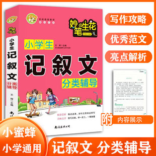 小蜜蜂小学生记叙文分类辅导小学123456年级通用妙笔生花辅导资料小学生写作技巧训练指导优秀作文素材阅读班主任推荐教辅书