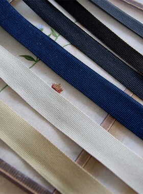 11mm13mm15mm19mm横纹带深灰灰色草绿浅绿深蓝咖啡色织带PP带涤沦