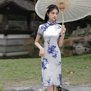 民国老上海高端轻奢旗袍2026新中式 气质小个子妈妈高考 改良年轻款