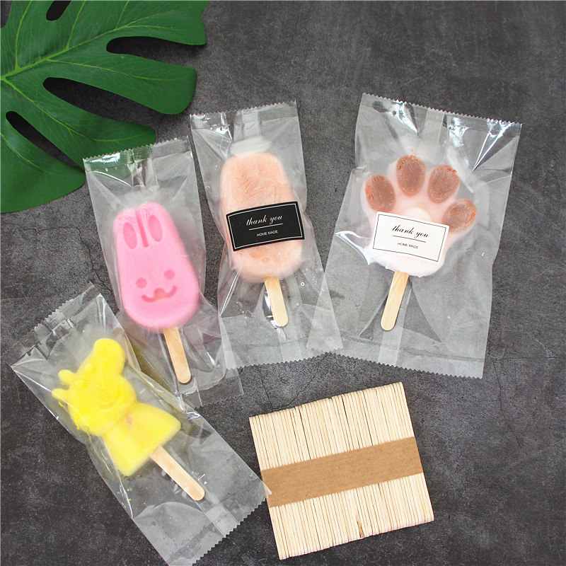 雪糕袋100只装 雪糕木棒包装袋机封袋 家用冰棒冰棍包装袋