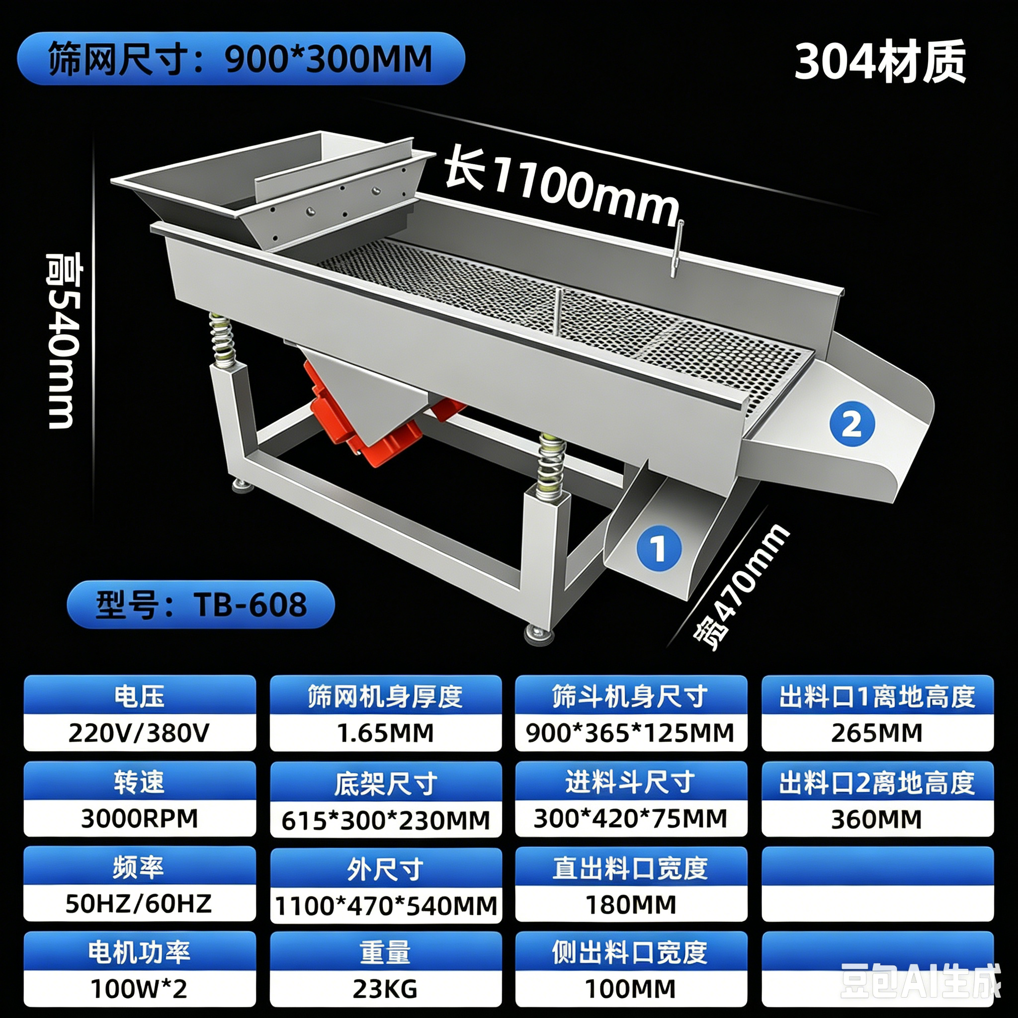 直线振动筛小型工业震动筛机