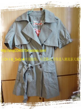 GOELIA歌莉娅短袖大西装领外套/风衣连衣裙13381611包邮huixing