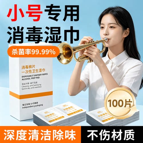 电吹管消毒湿巾棉片口琴萨克斯