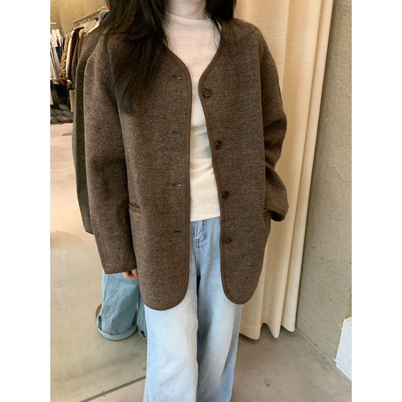 XXGN2025冬季新款100羊毛呢大衣