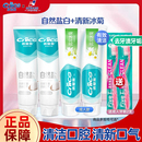 纳爱斯牙膏200g大支自然盐白清凉冰菊家用组合装 维护牙齿牙龈健康
