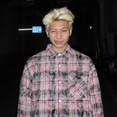 Rolling 格子衬衣情侣潮 男女宽松刺绣美式 money格纹长袖 粉色衬衫