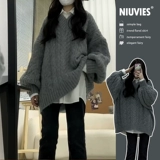 Трикотажный цветной демисезонный небольшой дизайнерский весенний свитер, тренд сезона