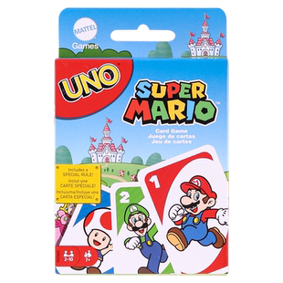 正版美泰UNO优诺纸牌桌面欢乐休闲聚会纸牌桌游卡牌游戏玩具多人