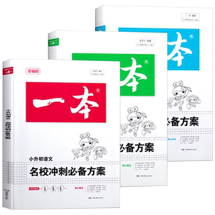 2025版一本名校冲刺必备方案语文数学英语小升初人教部编版 必刷题语数英真题试卷专项训练 小学六年级知识大盘点大集结系统总复习