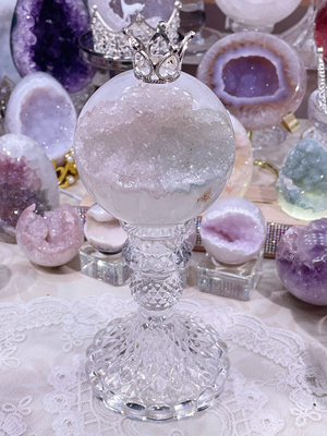 人见人爱～粉绿cp双色 全水晶开口笑 卡7.1cm