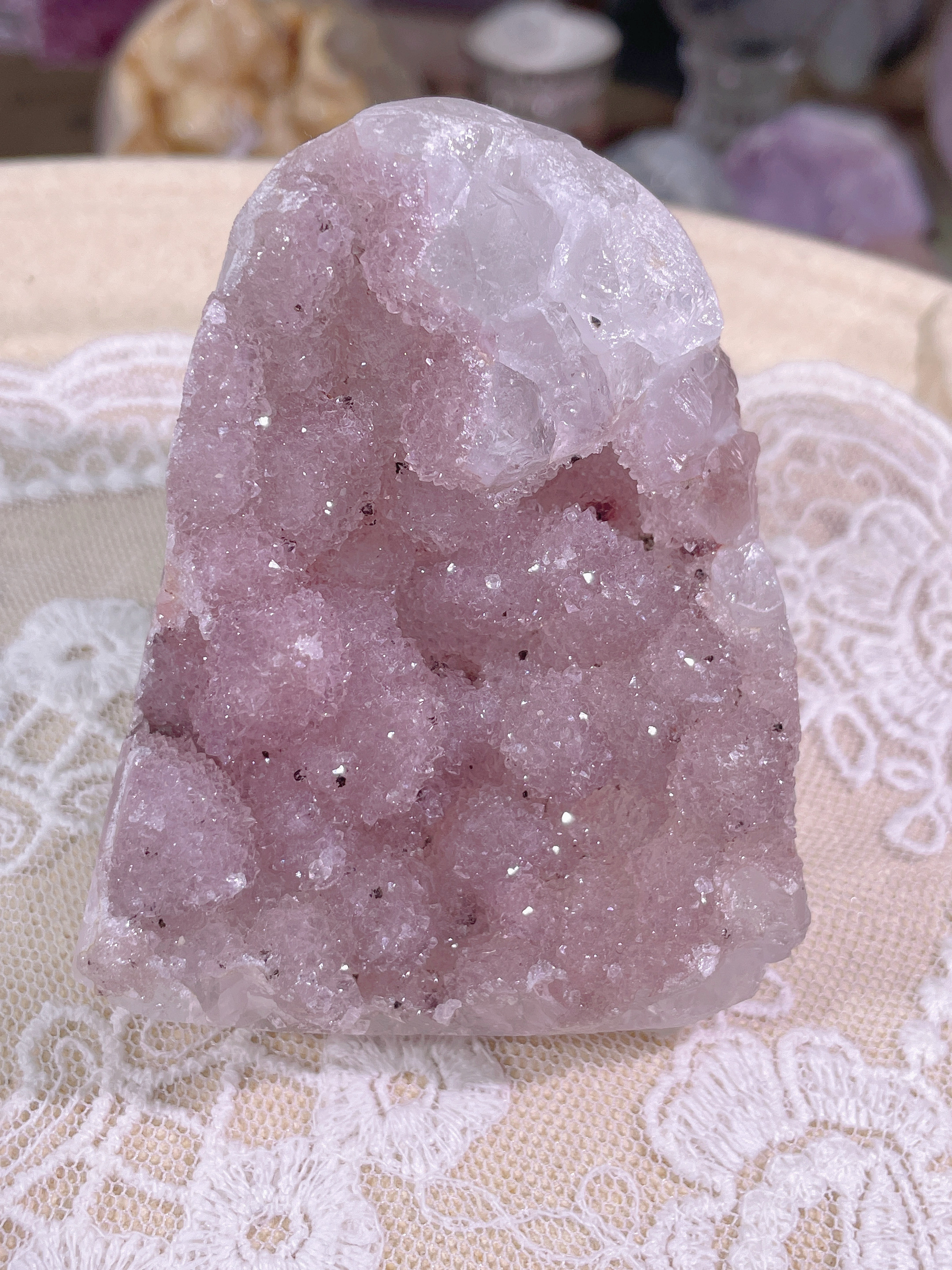 太美喇～蜜糖粉色砂糖晶振 7.1cm,饰品/流行首饰/时尚饰品新,奇石,淘宝优惠券,粉丝福利购,淘宝优惠卷