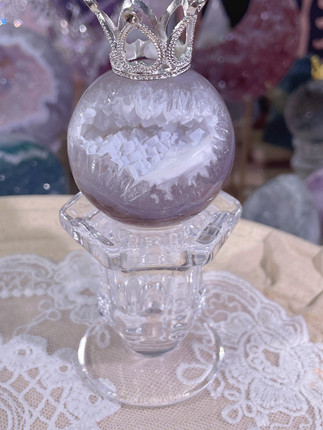 有意境～雪景蓝色牙软开口笑 4.5cm