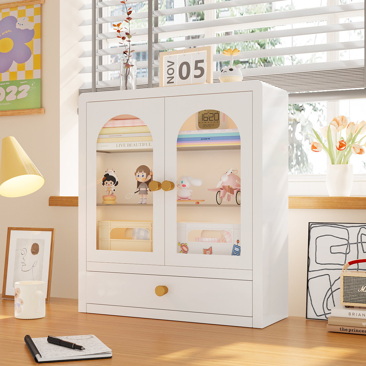 美凯惠桌面收纳柜钢制无甲醛