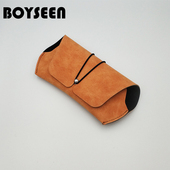 仿皮植绒里子太阳眼镜包时尚 扣带潮流墨镜眼镜袋平光镜袋可印LOGO