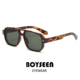 BOYSEEN韩版 玳瑁墨镜太阳镜男小众日系复古眼镜防紫外线可配近视