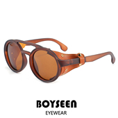 西部防风镜复古朋克偏光太阳镜男复古潮流侧包边摩托车护目眼镜