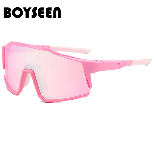 炫彩粉女生墨镜运动骑行眼镜