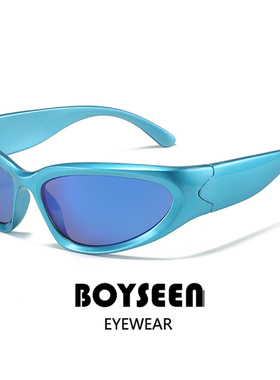 千禧风朋克运动感太阳镜男女