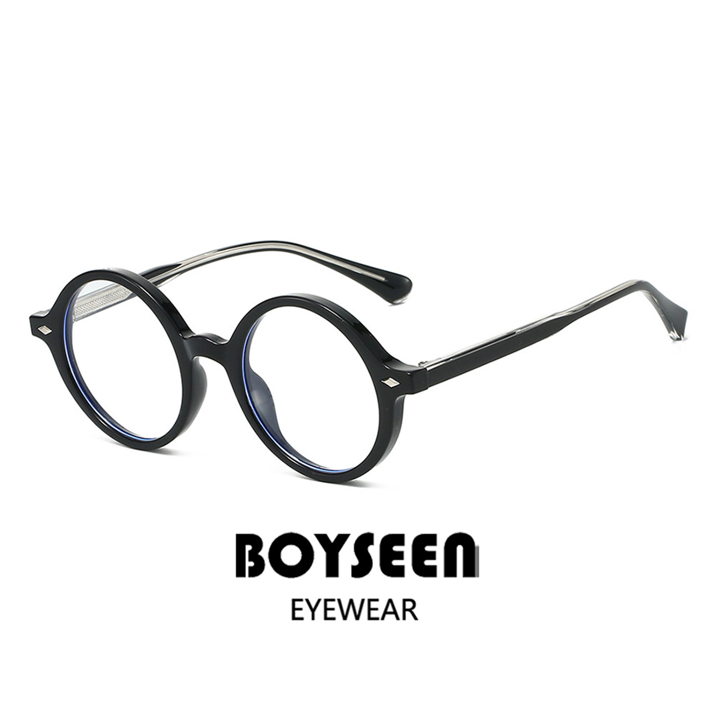 2026港风复古圆形平光镜男可配近视TR90插针镜脚防蓝光文艺眼镜框,ZIPPO/瑞士军刀/眼镜,防蓝光镜,淘宝优惠券,粉丝福利购,淘宝优惠卷