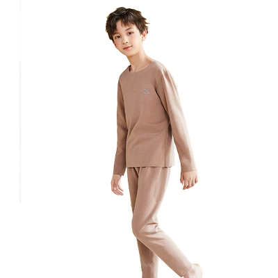Kids/猫人儿童男童德绒内衣套装