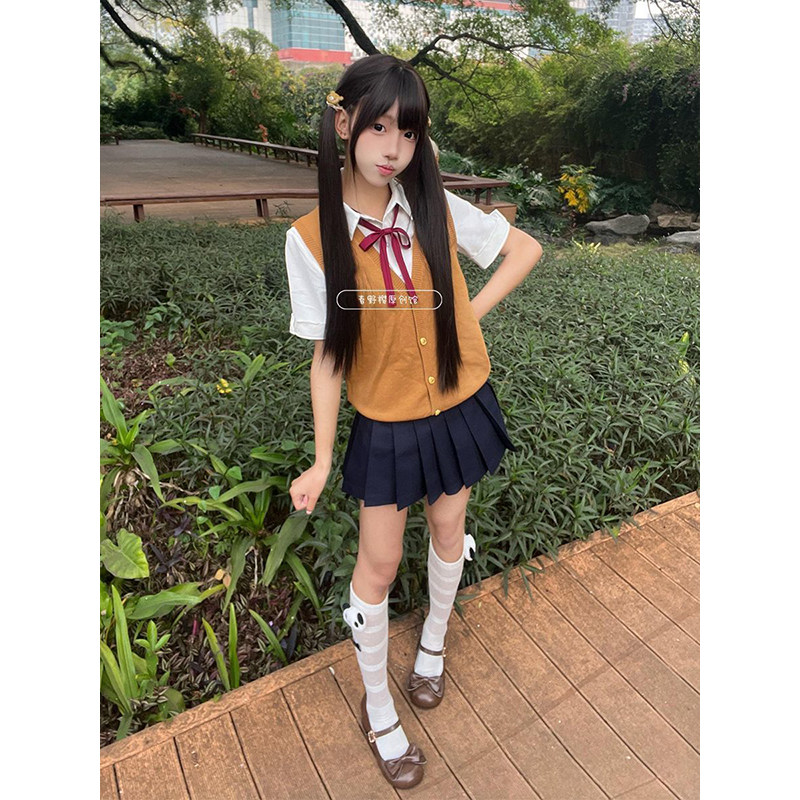 JK制服日系基础针织开衫无袖背心马甲衬衫一整套学院风百褶裙套装,女装/女士精品,时尚套装,淘宝优惠券,粉丝福利购,淘宝优惠卷