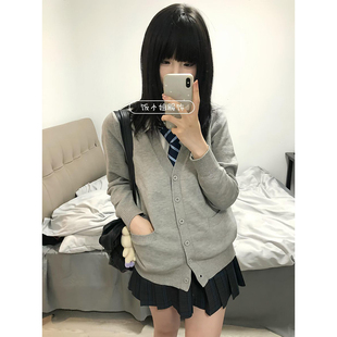 日系凛凛原创jk制服秋冬学院JK开衫衬衫毛衣针织长袖格裙套装百搭