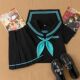 学院风JK裙青三本套装 长袖 穿搭初音色水手服女短袖 原创jk制服新款