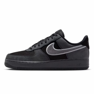 NIKE/耐克合成革皮革经典舒适 板鞋 男女同款 灰黑IB6842-002
