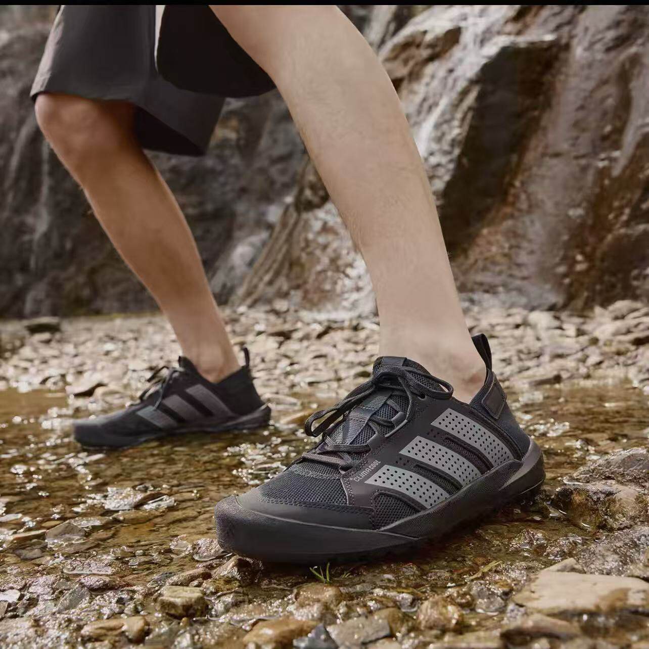 adidas夏季男女鞋登山徒步涉水鞋