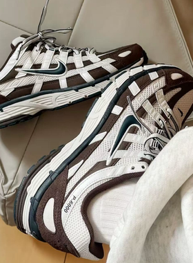 NIKE/耐克P6000柔软舒适耐磨通勤跑步鞋老爹鞋男女棕白HV8972-001