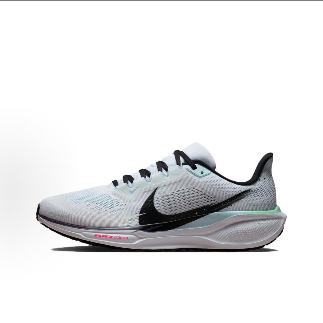 NIKE/耐克透气轻便训练防滑马拉松短跑支撑 淡蓝lM6674-101