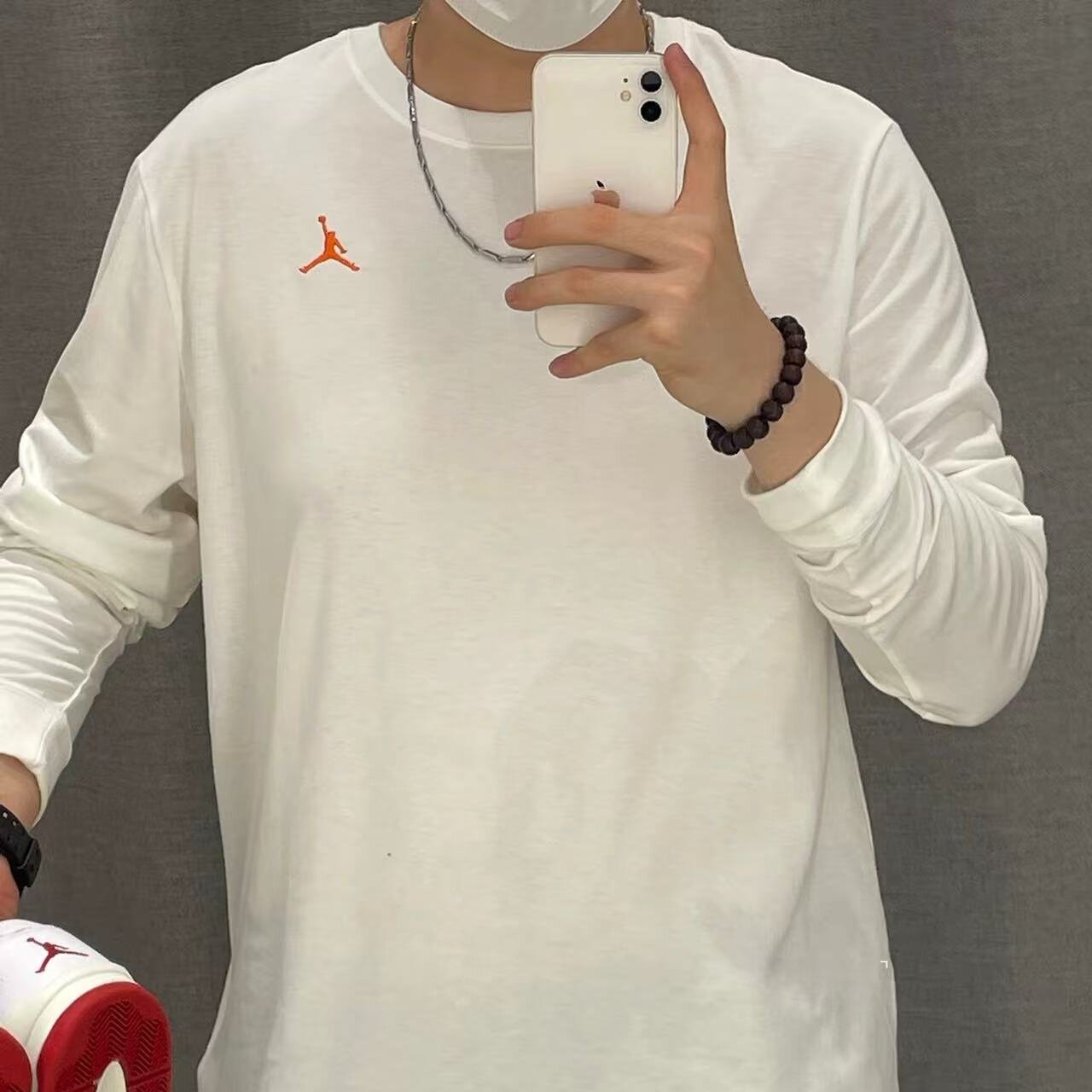 Nike耐克长袖男女春秋Jordan 23印花宽松透气运动卫衣IM3387-133
