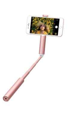 Cliquefie通用手机蓝牙自拍杆苹果安卓OPPO华为三星迷你铝合金