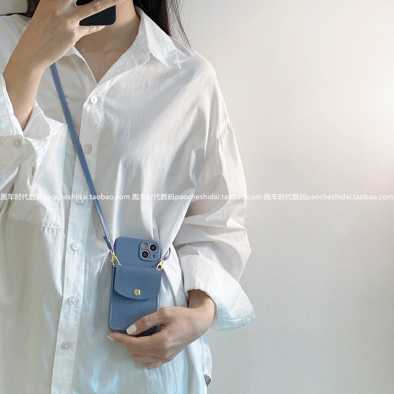 适用opporeno11手机壳Reno9/8Pro灰色插卡包reno5斜挎findx6背带a2pro新款a1x硅胶a93s/a72网红findx5软k11k9