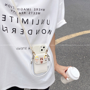 新款 s20全包边s17pro硅胶壳y200i卡通iqoo 可爱小哭包联盟公仔卡包壳适用vivox200s手机壳x100pro斜挎挂绳s30