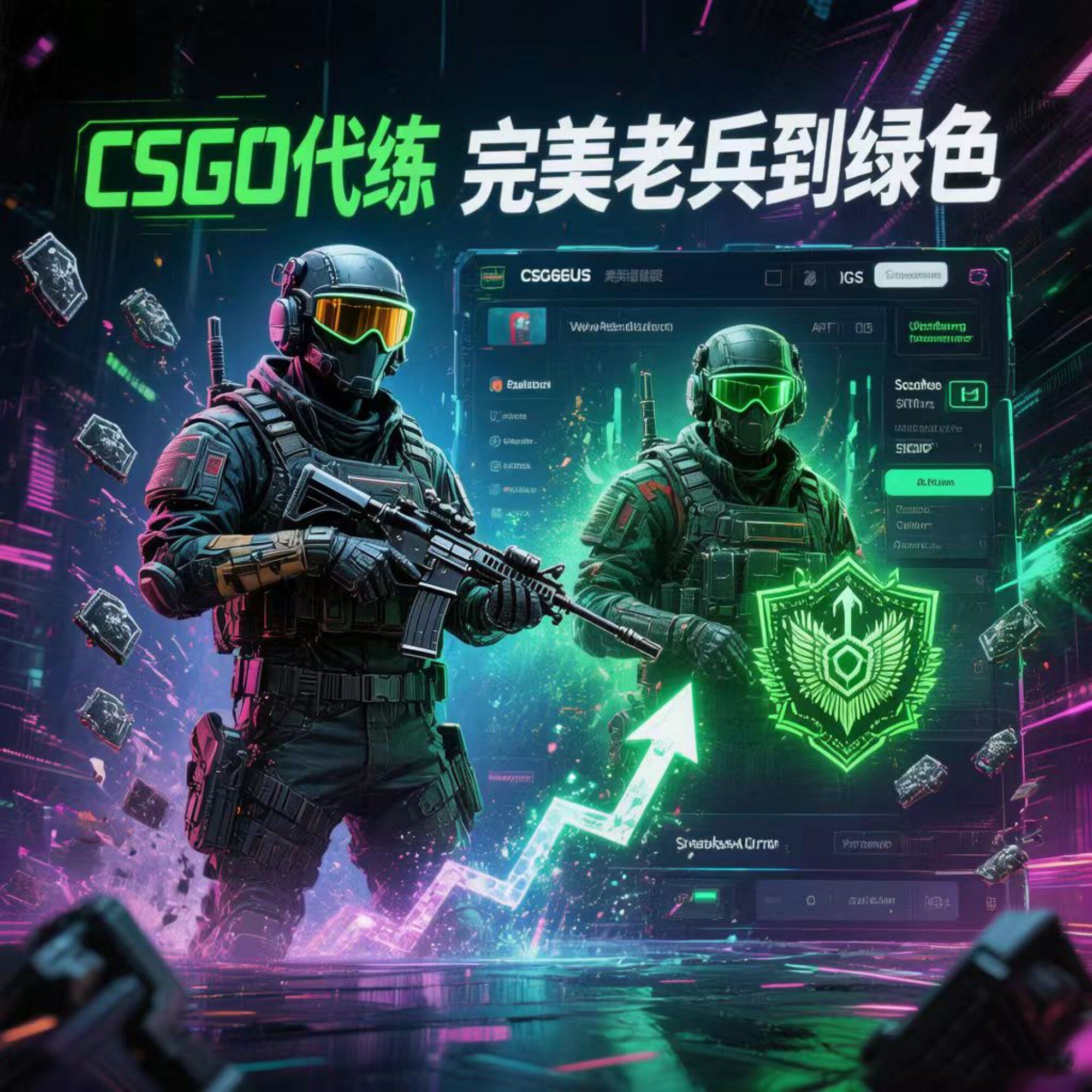CS2定级赛秒上号掉分官匹武库红信到绿色cs2完美竞技老兵新手代肝