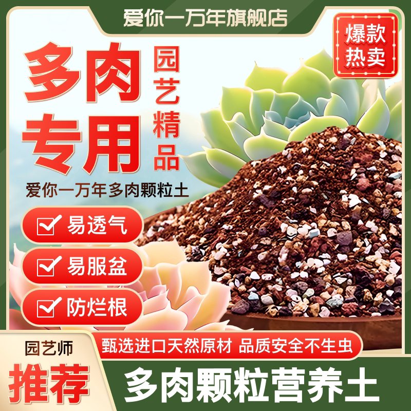 新疆西藏包邮爱你多肉土