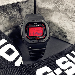 CASIO卡西欧手表男G B5600AR SHOCK太阳能蓝牙电波防水血屏方块GW