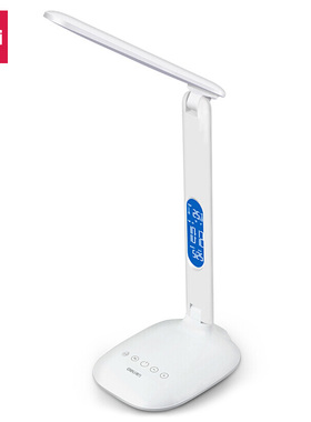 得力4325LED可充电带屏幕台灯(白色)1200mAh DC5V