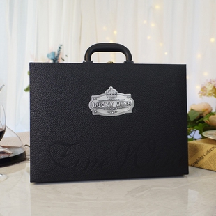 「空礼盒无酒」精品二支装皮质礼盒 进价出售 需要可随酒一并加购